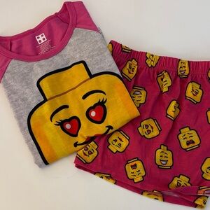 LEGO Pink and Gray Sleepwear Set